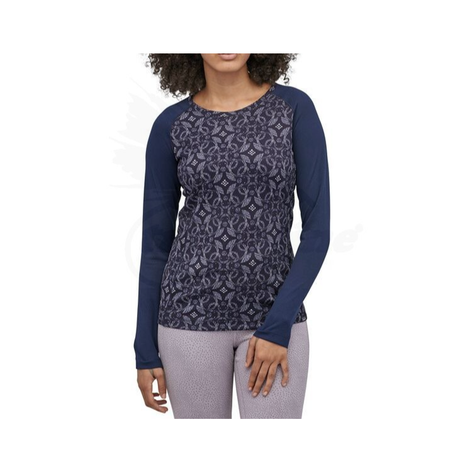 Patagonia Women's Capilene Midweight Sport Crew Pullover Navy Small A004153